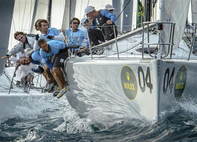 ENFANT TERRIBLE followed by GROOVEDERCI - 2012 Rolex Farr 40 World Championship ©  Rolex/ Kurt Arrigo http://www.regattanews.com